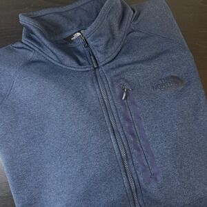 The North Face Mens XXL Navy Blue Quarter Zip Fleece Pullover Polartec Classic